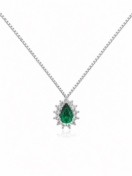 Collier Cianfrone Gioielli Femme in Or Smeraldo 0.77 Ct COOR-33-198 - COOR-33-198